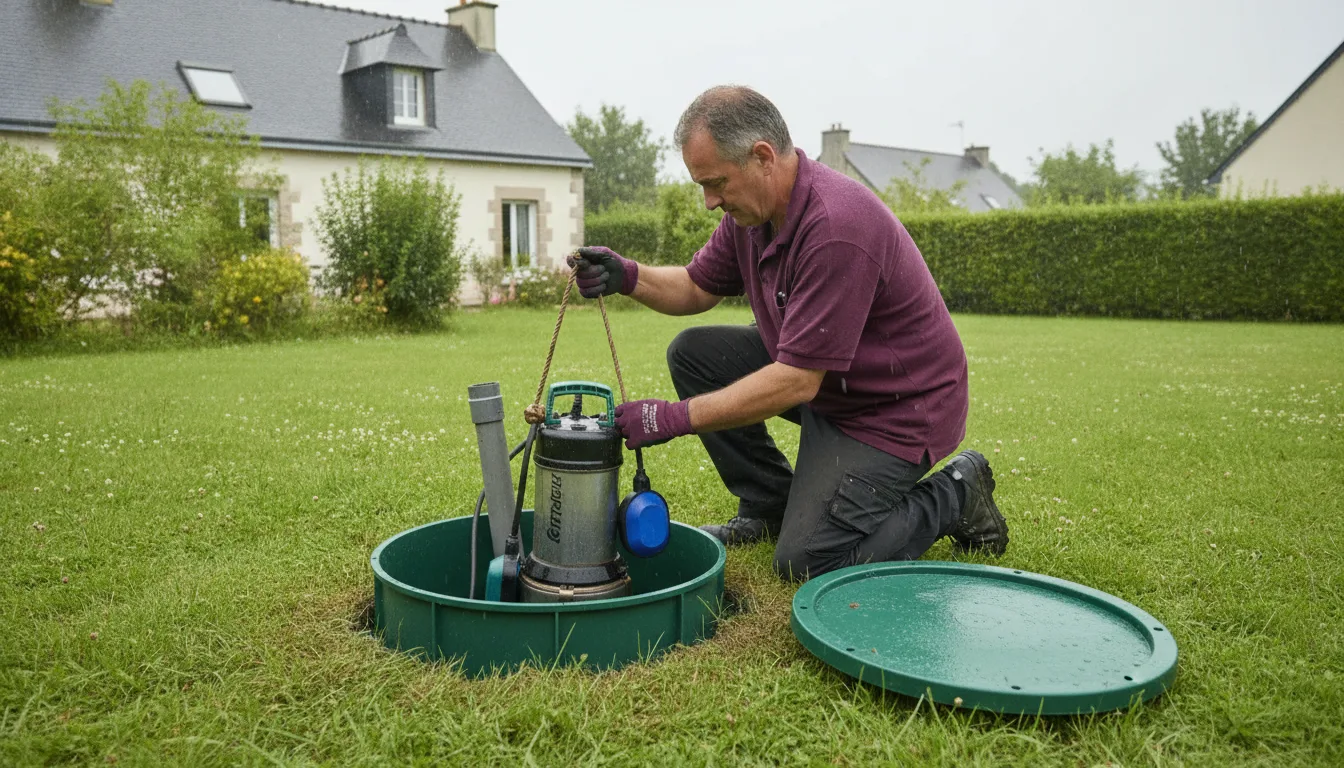 Dépannage pompe de relevage Saint-Malo-de-Guersac – méthode / geste technique